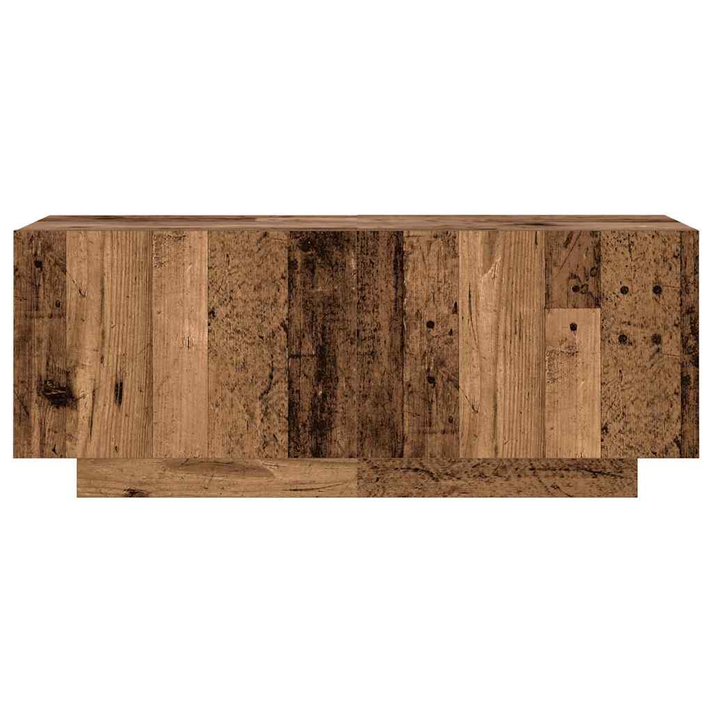 vidaXL Szafka pod TV z oświetleniem LED, stare drewno, 300x35x40 cm