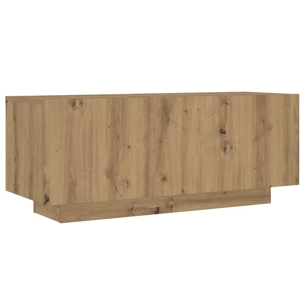 vidaXL Szafka pod TV z oświetleniem LED, dąb artisan, 300x35x40 cm