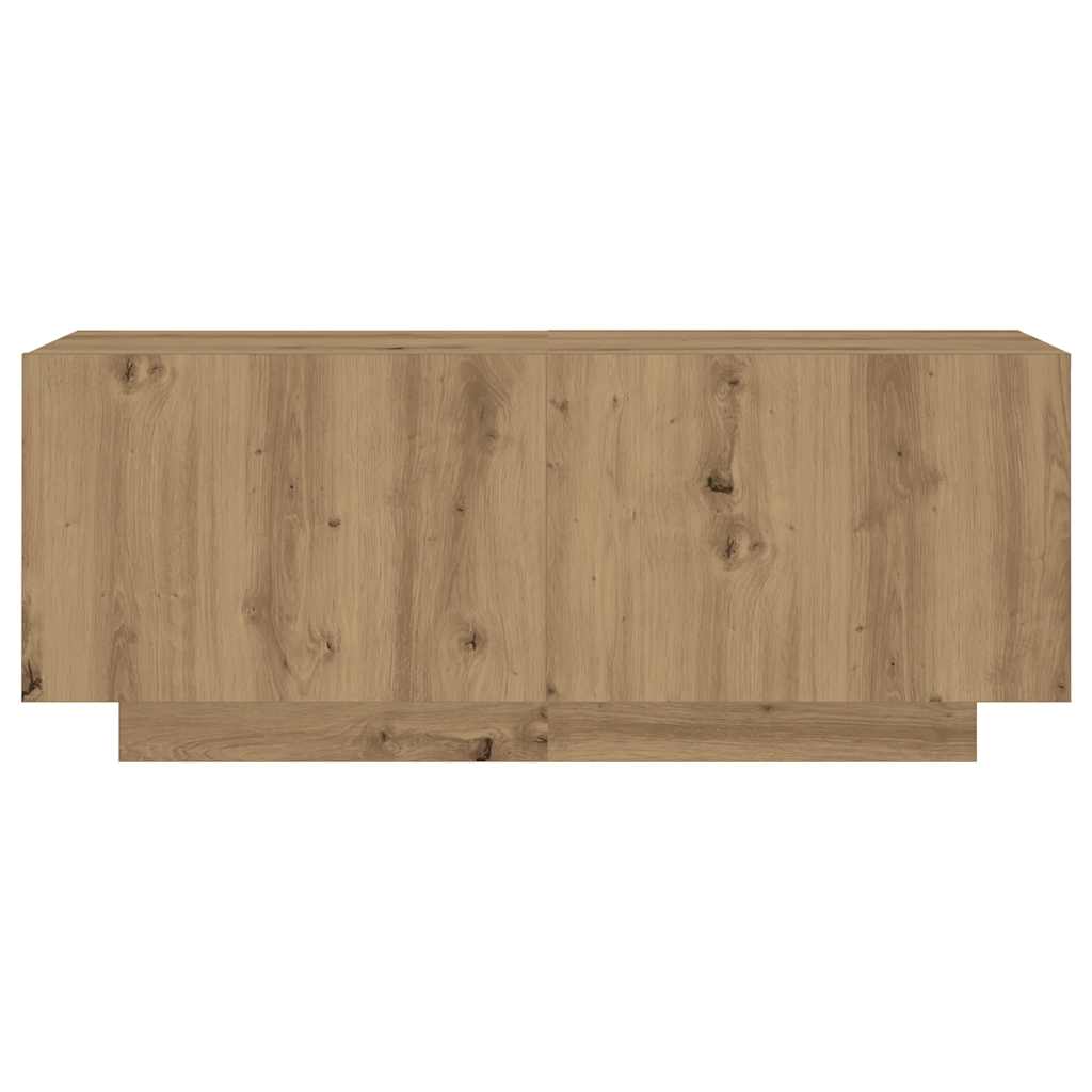 vidaXL Szafka pod TV z oświetleniem LED, dąb artisan, 300x35x40 cm