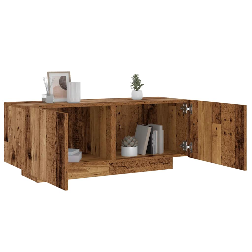 vidaXL Szafka nocna, stare drewno, 100x35x40 cm