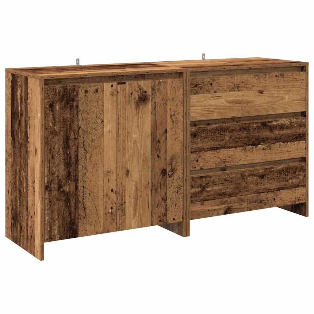 vidaXL 2-cz. szafka, stare drewno, 60x30x75cm, materiał drewnopochodny
