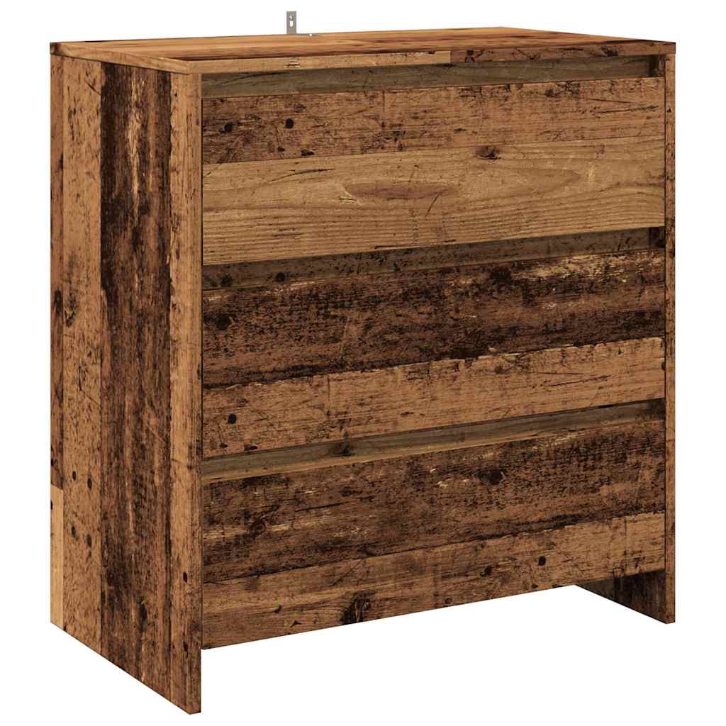vidaXL 3-cz. szafka, stare drewno, 60x30x75cm, materiał drewnopochodny