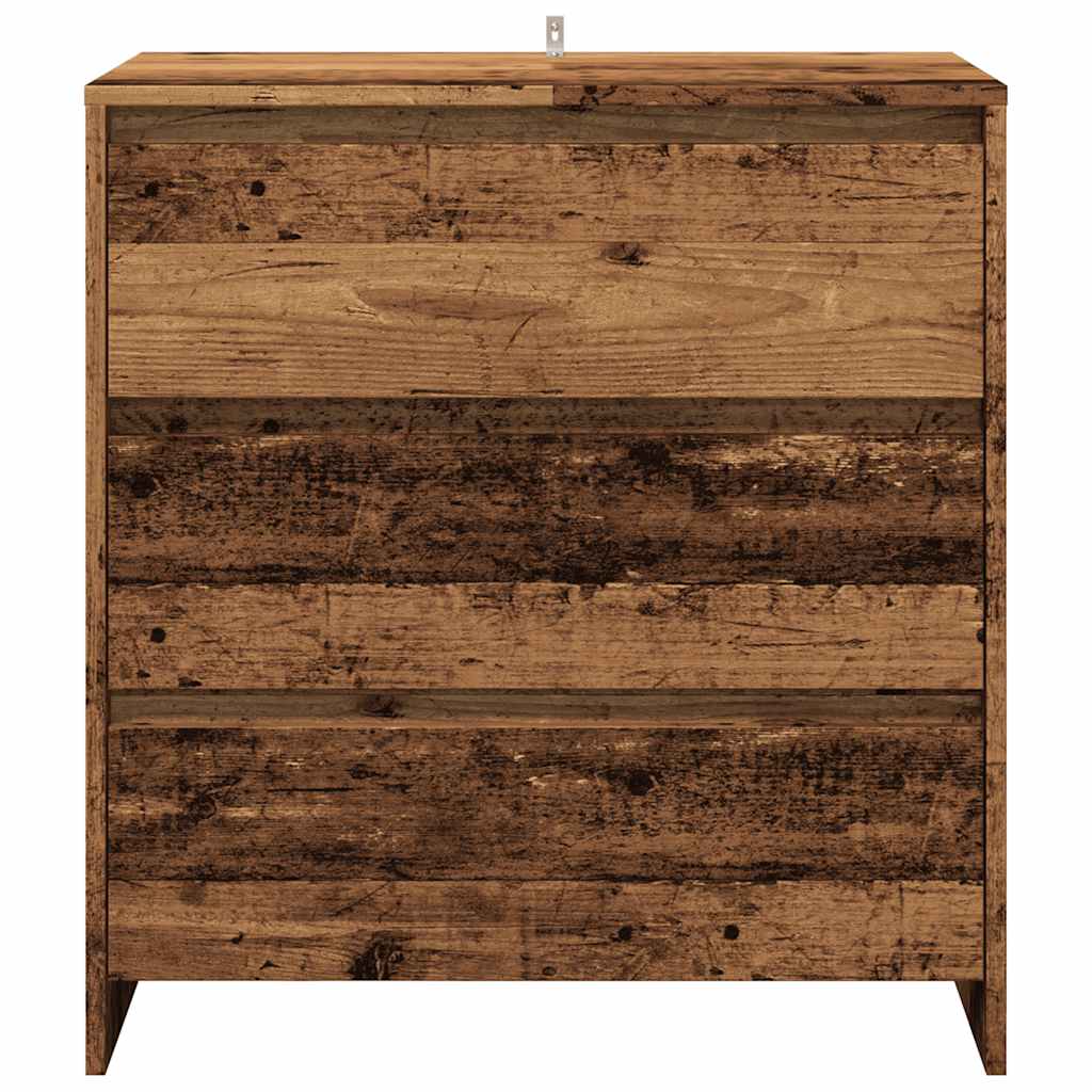 vidaXL 3-cz. szafka, stare drewno, 60x30x75cm, materiał drewnopochodny