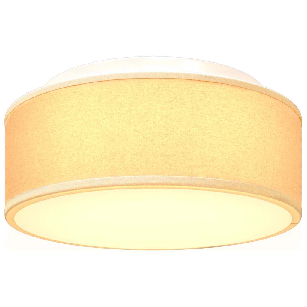 vidaXL Lampa Sufitowa Z reflektorami Biały 30 x 30 x 13,5 cm tkanina
