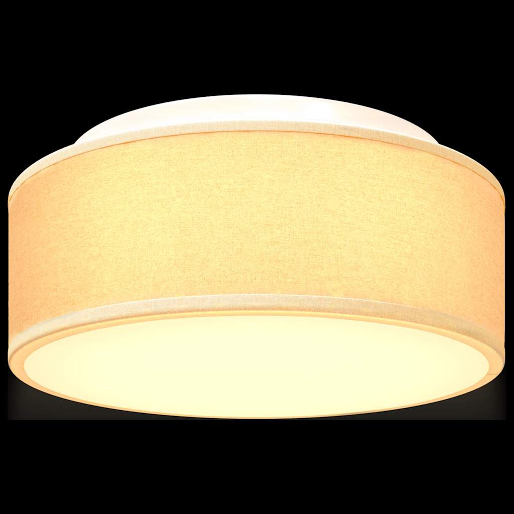 vidaXL Lampa Sufitowa Z reflektorami Biały 30 x 30 x 13,5 cm tkanina