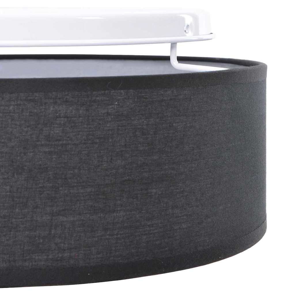 vidaXL Lampa Sufitowa Z reflektorami Czarny 38 x 38 x 13,5 cm tkanina