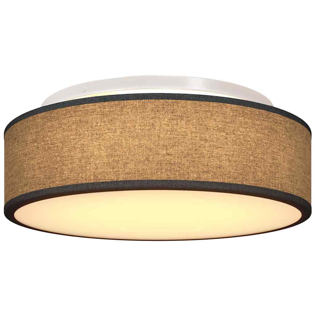vidaXL Lampa Sufitowa Z reflektorami Czarny 38 x 38 x 13,5 cm tkanina
