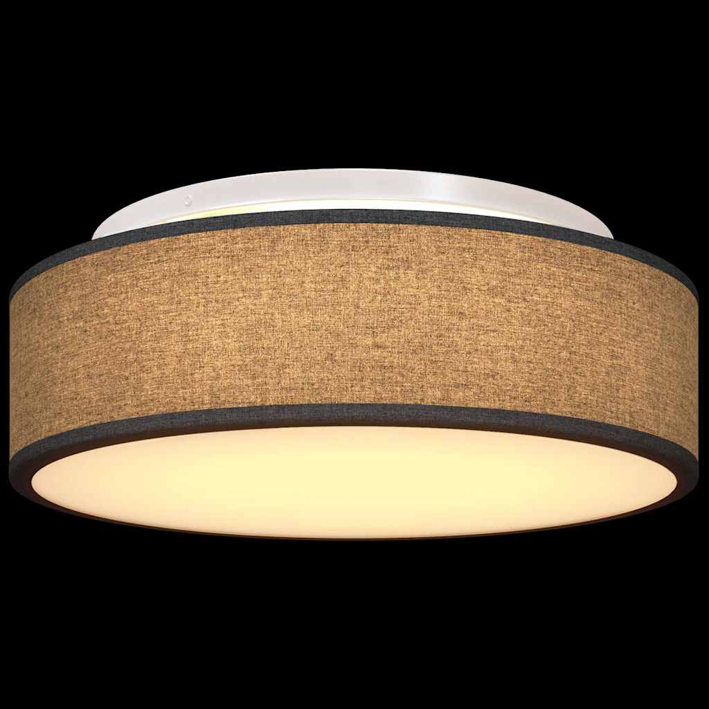 vidaXL Lampa Sufitowa Z reflektorami Czarny 38 x 38 x 13,5 cm tkanina