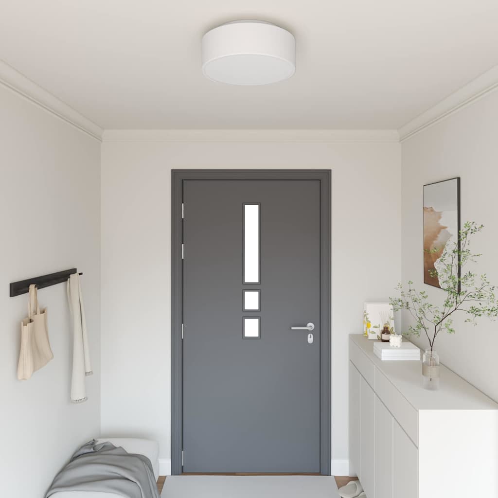 vidaXL Lampa Sufitowa Z reflektorami Biały 38 x 38 x 13,5 cm tkanina