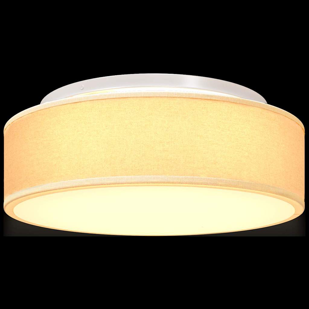 vidaXL Lampa Sufitowa Z reflektorami Biały 38 x 38 x 13,5 cm tkanina