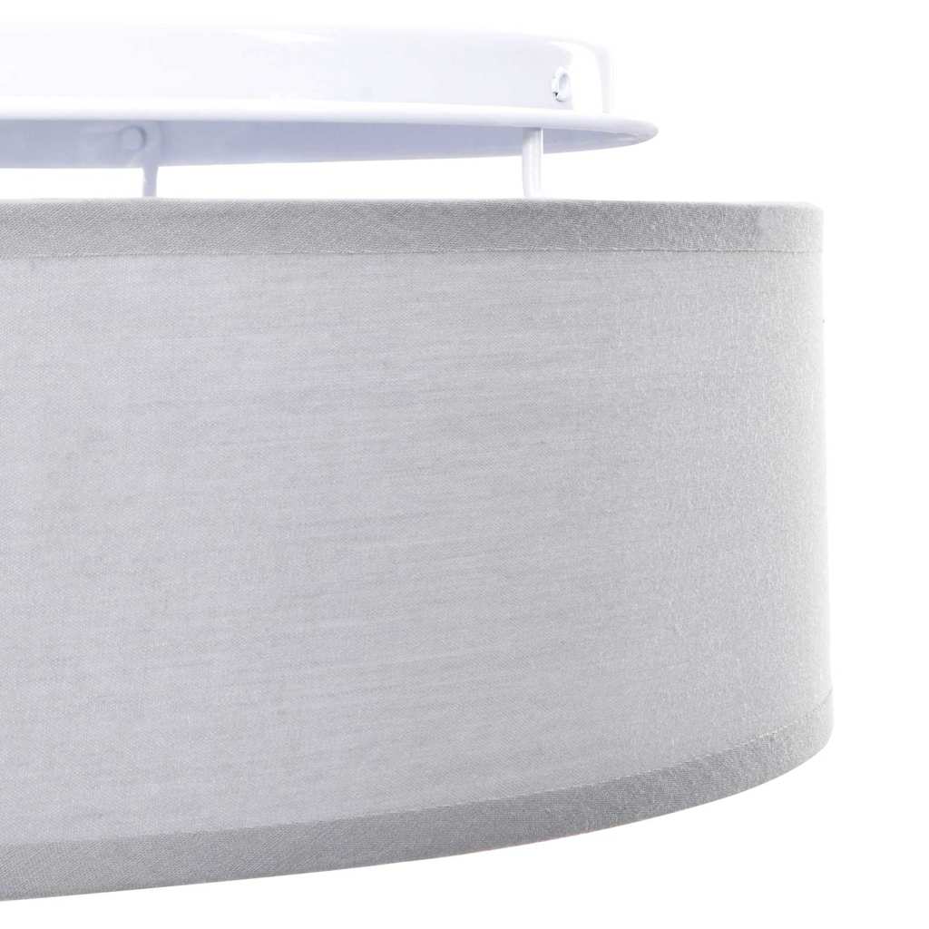 vidaXL Lampa Sufitowa Z reflektorami Szary 38 x 38 x 13,5 cm tkanina
