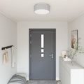 vidaXL Lampa Sufitowa Z reflektorami Szary 38 x 38 x 13,5 cm tkanina
