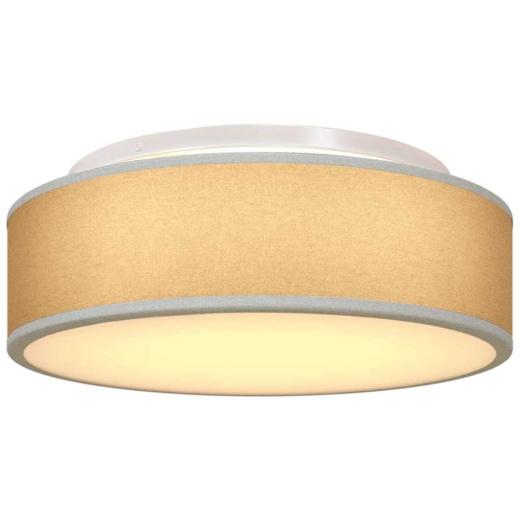 vidaXL Lampa Sufitowa Z reflektorami Szary 38 x 38 x 13,5 cm tkanina