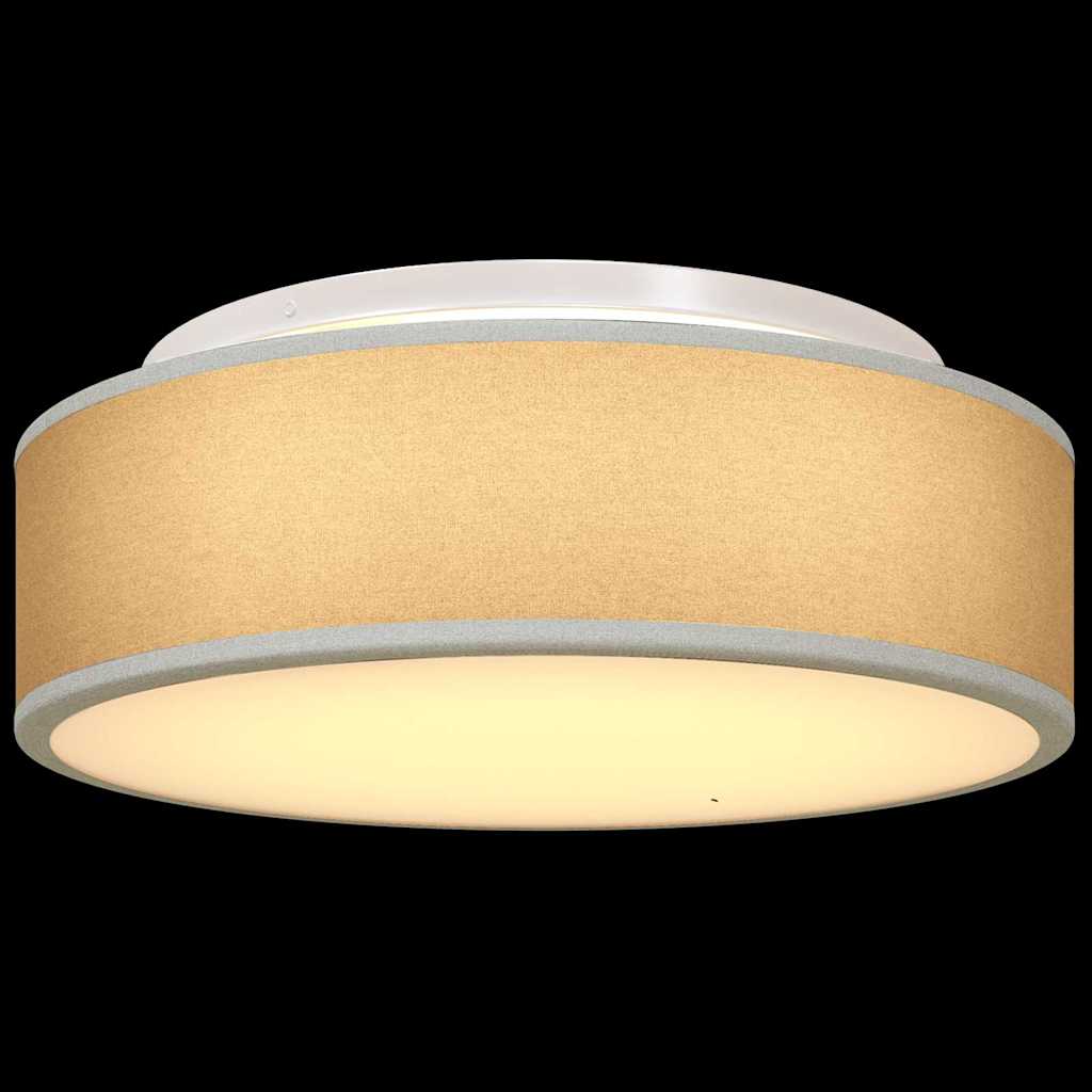 vidaXL Lampa Sufitowa Z reflektorami Szary 38 x 38 x 13,5 cm tkanina