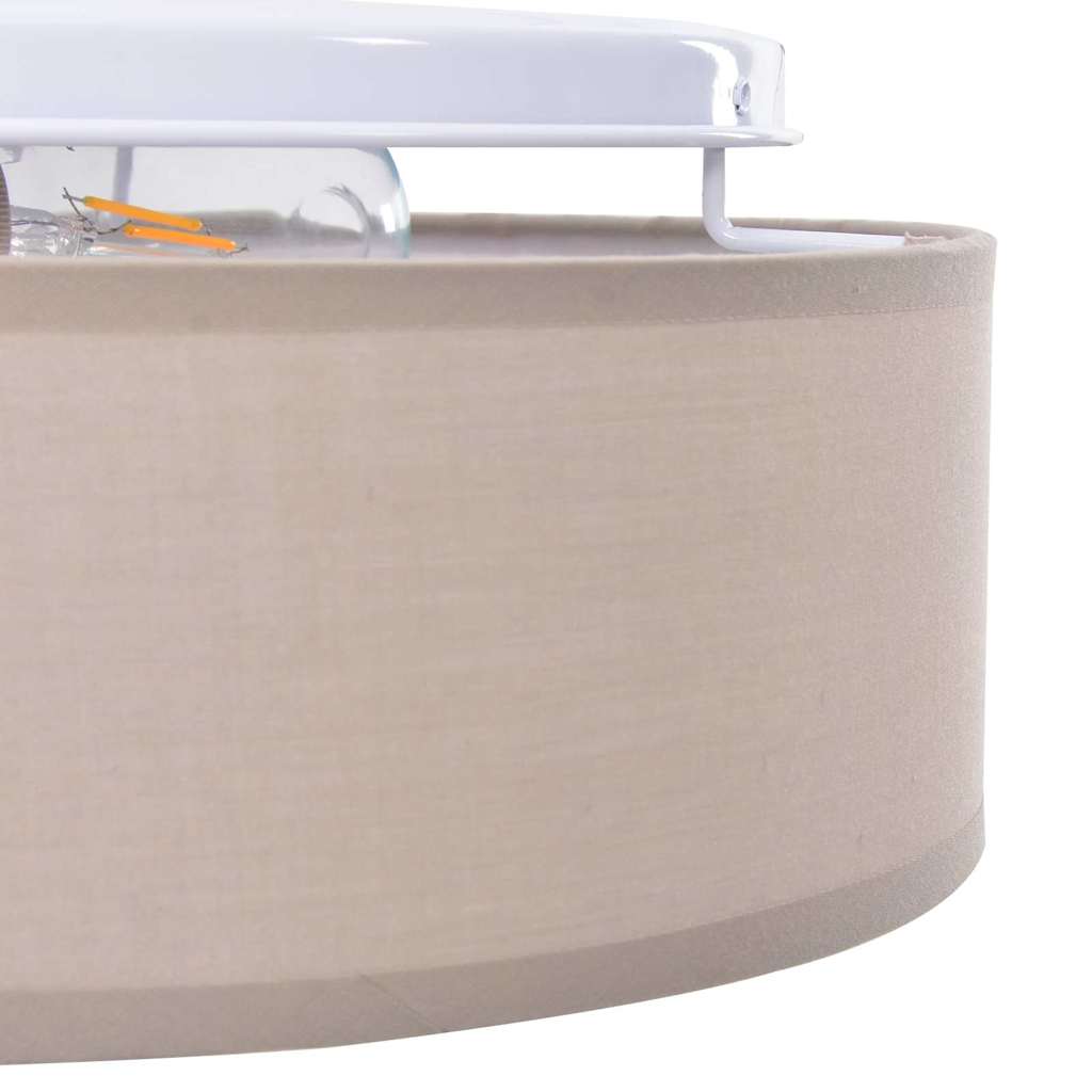 vidaXL Lampa Sufitowa Ciemnoszary 38 x 38 x 13,5 cm tkanina