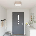 vidaXL Lampa Sufitowa Ciemnoszary 38 x 38 x 13,5 cm tkanina