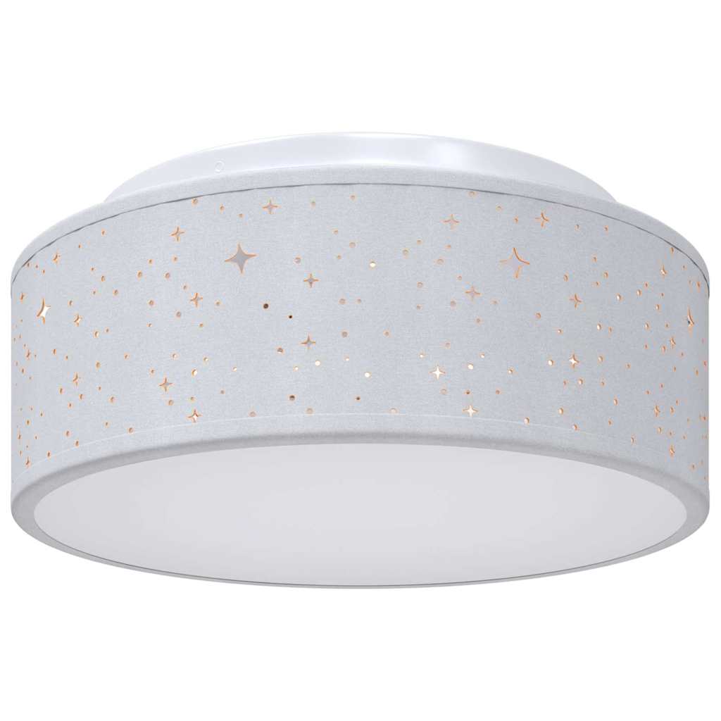 vidaXL Lampa Sufitowa Z reflektorami Szary 30 x 30 x 13,5 cm tkanina