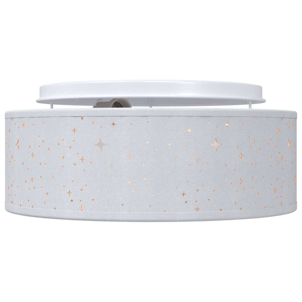 vidaXL Lampa Sufitowa Z reflektorami Szary 30 x 30 x 13,5 cm tkanina