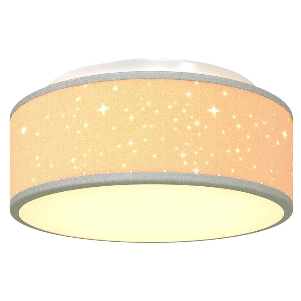 vidaXL Lampa Sufitowa Z reflektorami Szary 30 x 30 x 13,5 cm tkanina