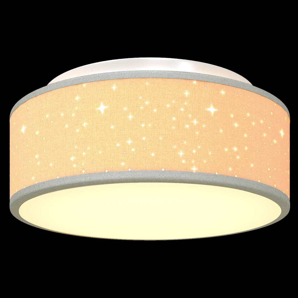 vidaXL Lampa Sufitowa Z reflektorami Szary 30 x 30 x 13,5 cm tkanina
