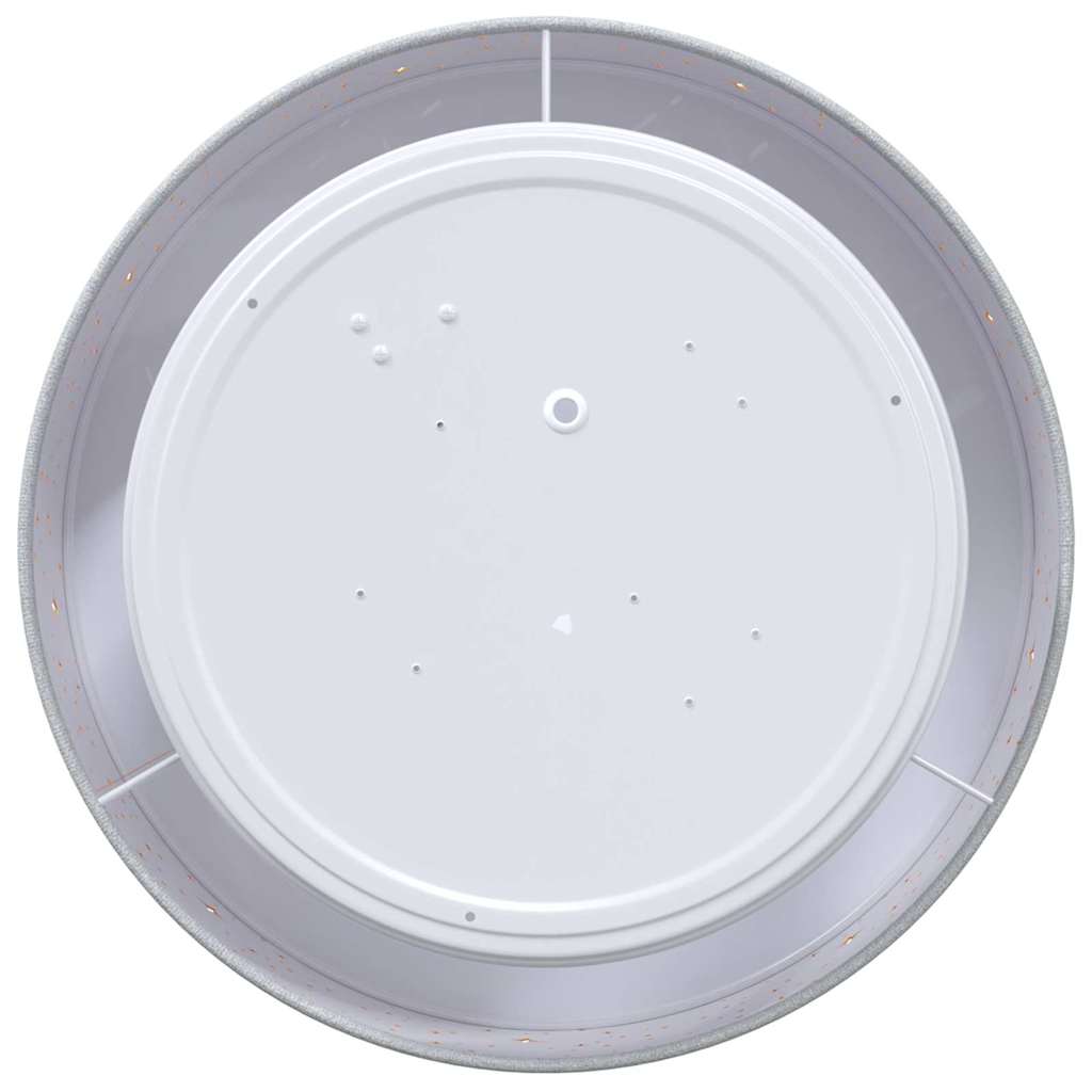 vidaXL Lampa Sufitowa Z reflektorami Szary 30 x 30 x 13,5 cm tkanina