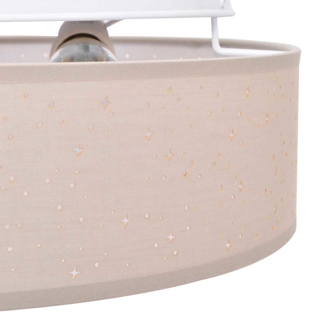 vidaXL Lampa Sufitowa Ciemnoszary 30 x 30 x 13,5 cm tkanina