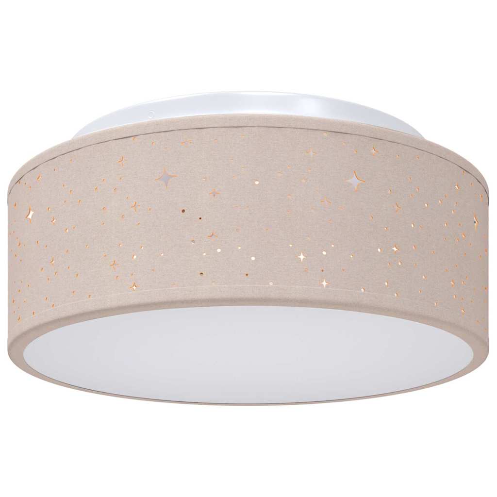 vidaXL Lampa Sufitowa Ciemnoszary 30 x 30 x 13,5 cm tkanina