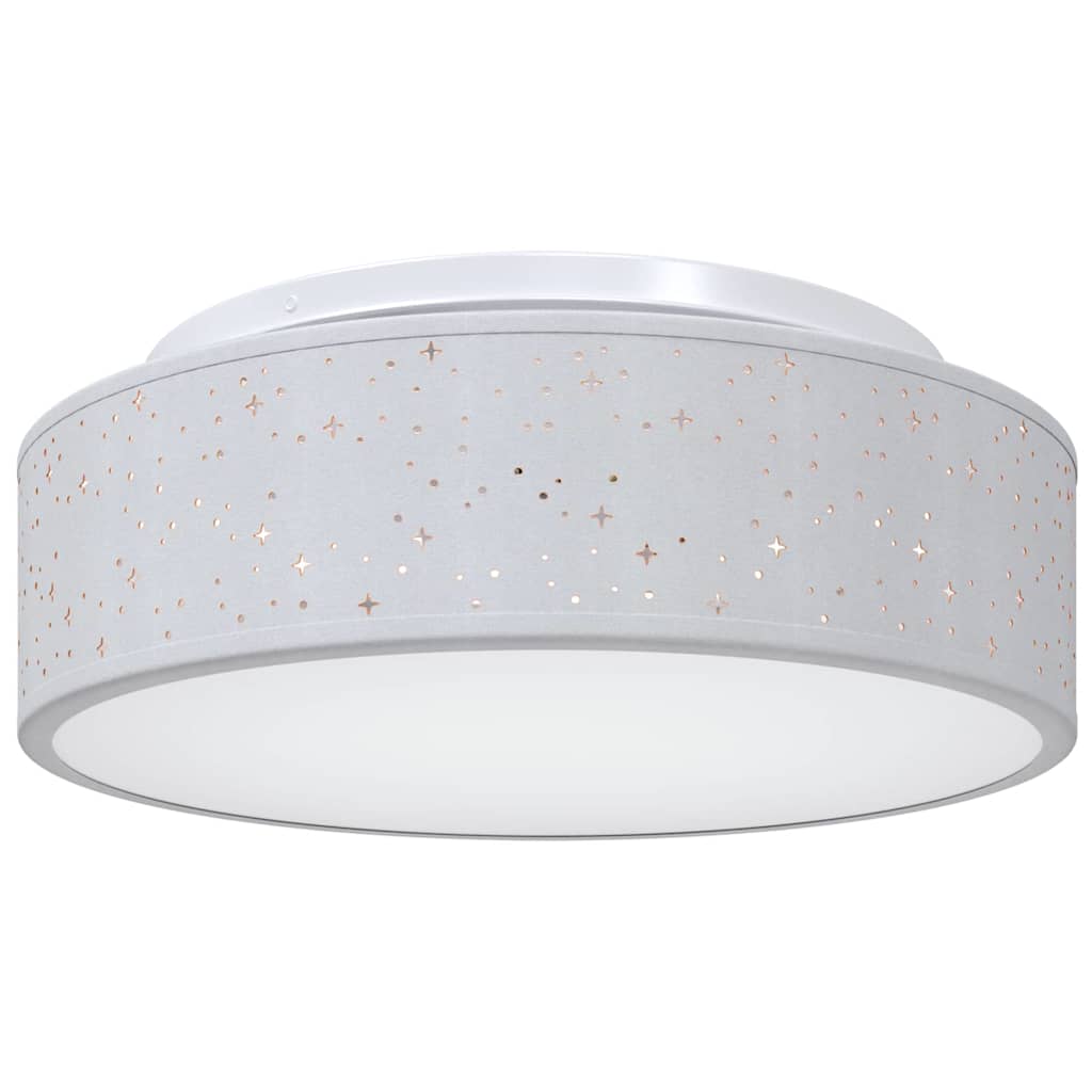 vidaXL Lampa Sufitowa Z reflektorami Szary 38 x 38 x 13,5 cm tkanina