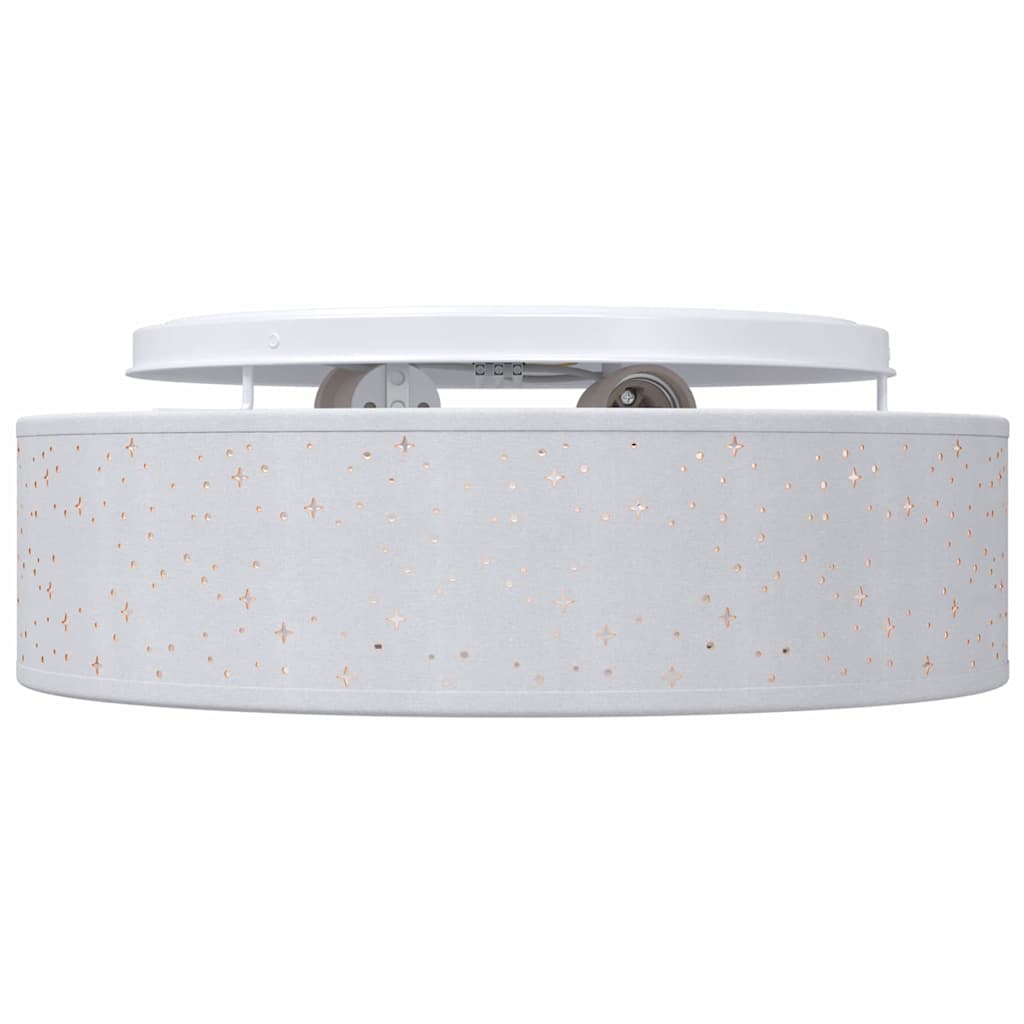 vidaXL Lampa Sufitowa Z reflektorami Szary 38 x 38 x 13,5 cm tkanina