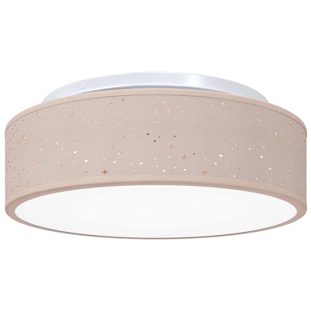 vidaXL Lampa Sufitowa Ciemnoszary 38 x 38 x 13,5 cm tkanina