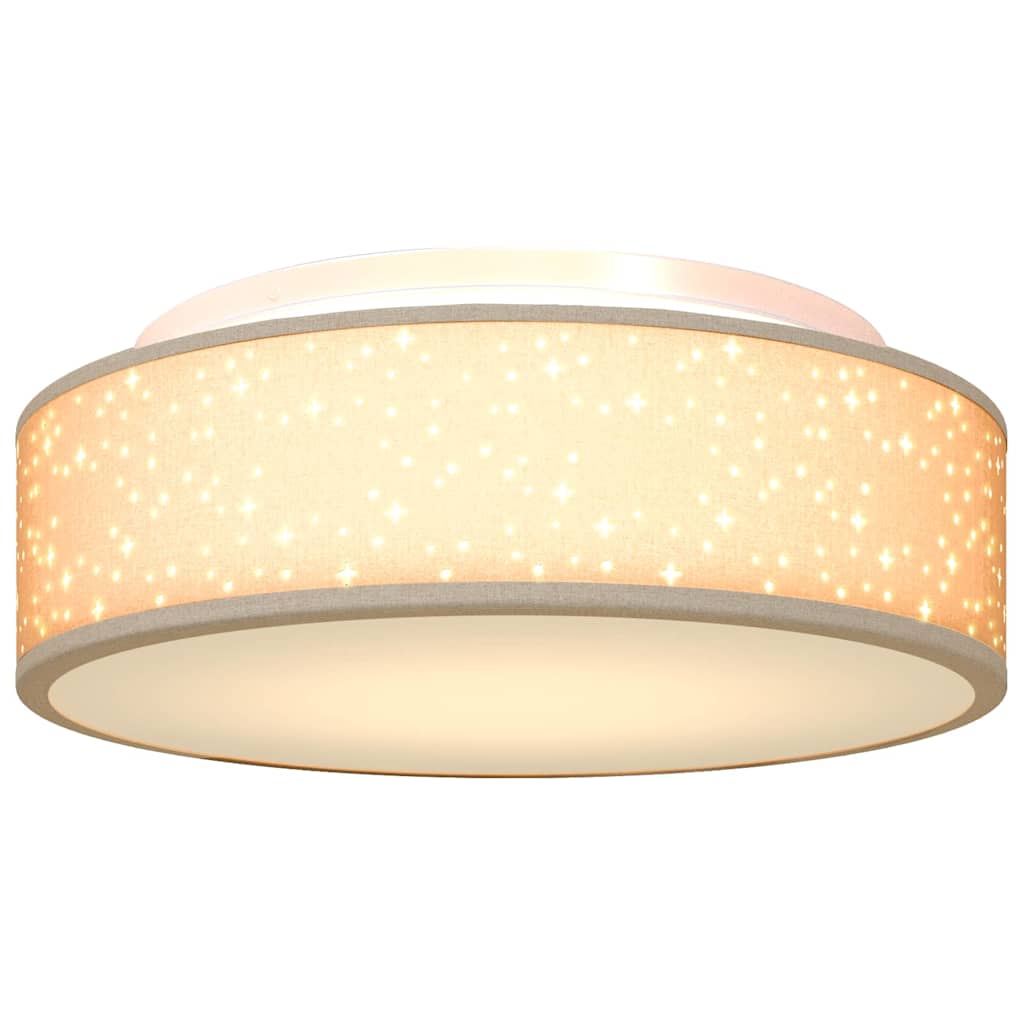 vidaXL Lampa Sufitowa Ciemnoszary 38 x 38 x 13,5 cm tkanina