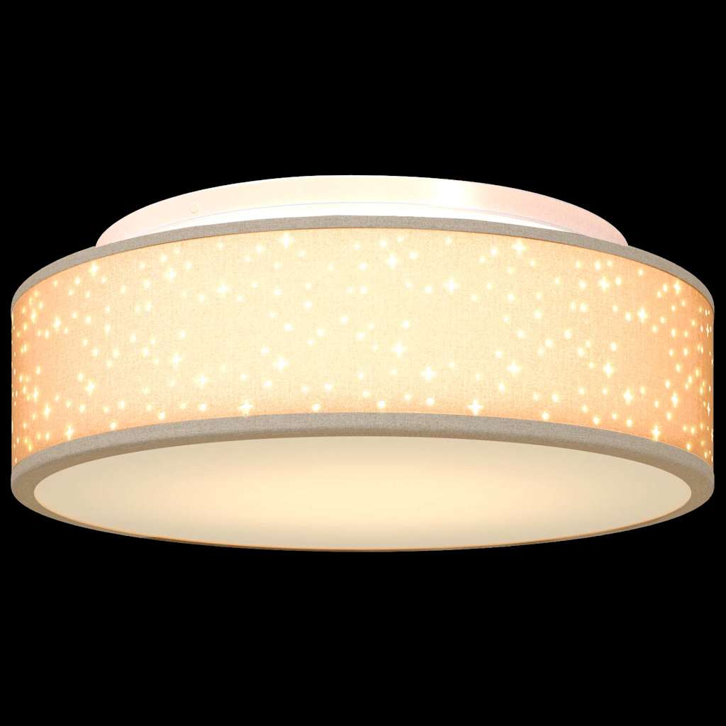vidaXL Lampa Sufitowa Ciemnoszary 38 x 38 x 13,5 cm tkanina