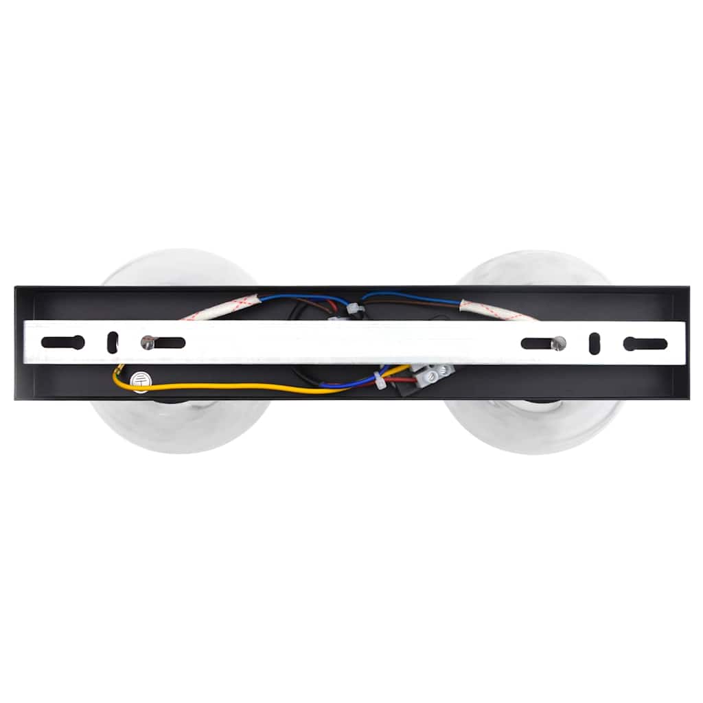 vidaXL Reflektor sufitowy Czarny 33 x 13 x 26 cm Szkło i Metal