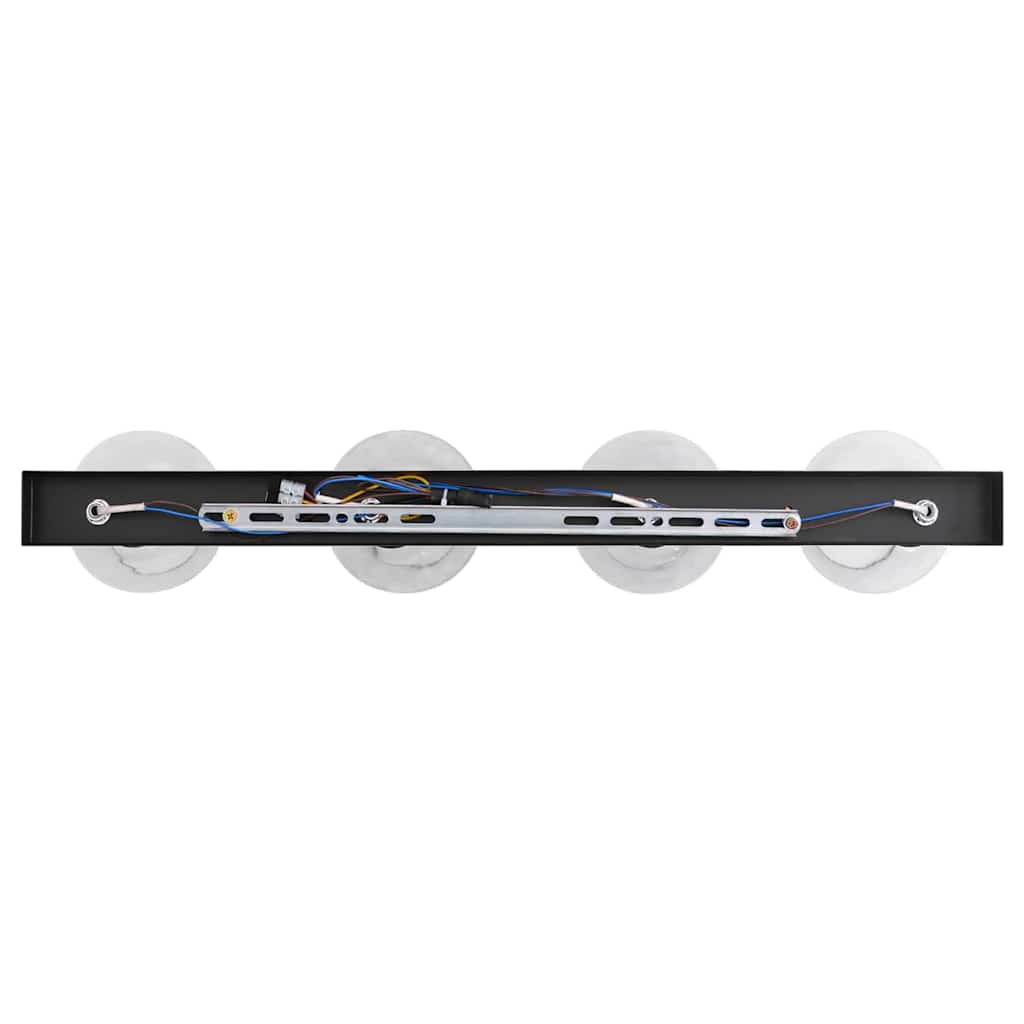 vidaXL Reflektor sufitowy Czarny 73.5 x 13 x 26 cm Szkło i Metal
