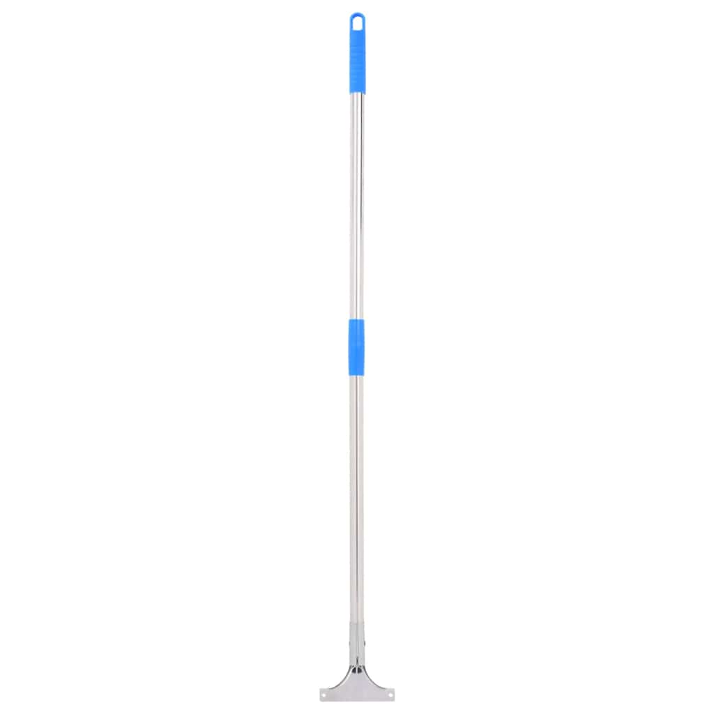 vidaXL Podłogowa ściągaczka do wody, 45x122,5 cm, stal i guma