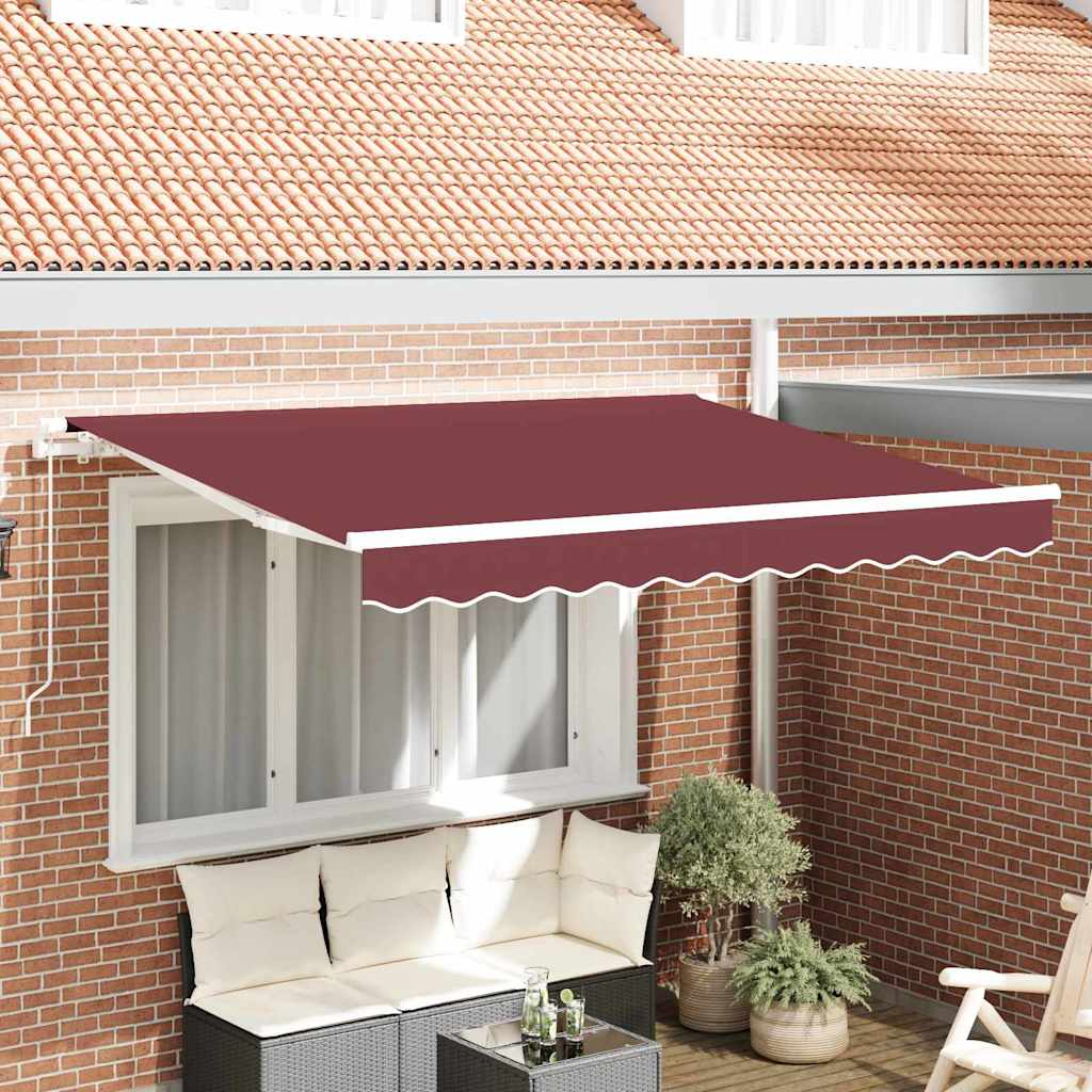 vidaXL Materiał zapasowy do markizy Czerwony burgund 2,5 x 2 m