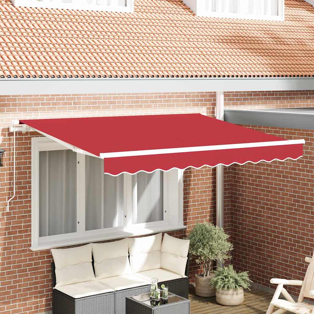 vidaXL Wymienne poszycie markizy do 3,5x2,5 m czerwony Poliester