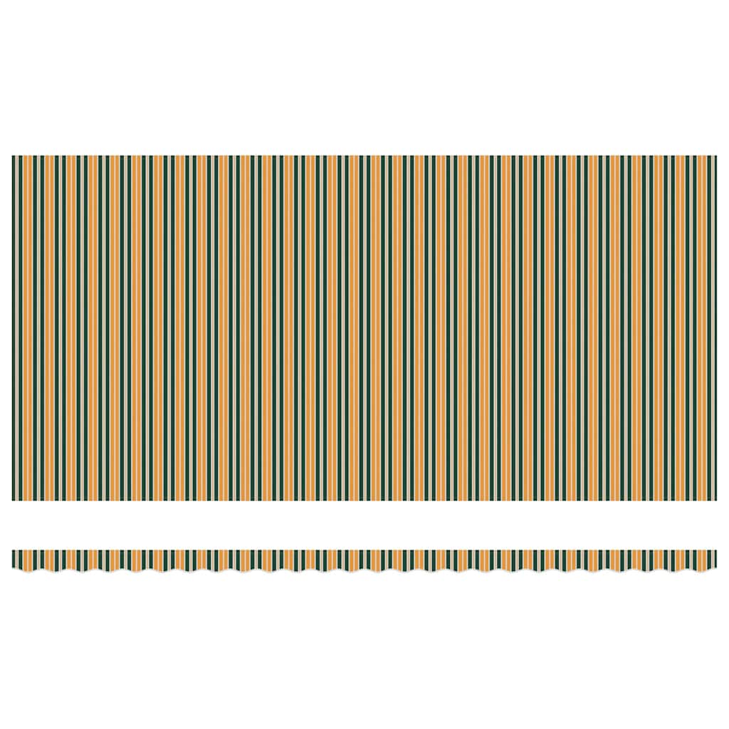 vidaXL Materiał zapasowy do markizy Zielony i Żółty 580 x 345 cm