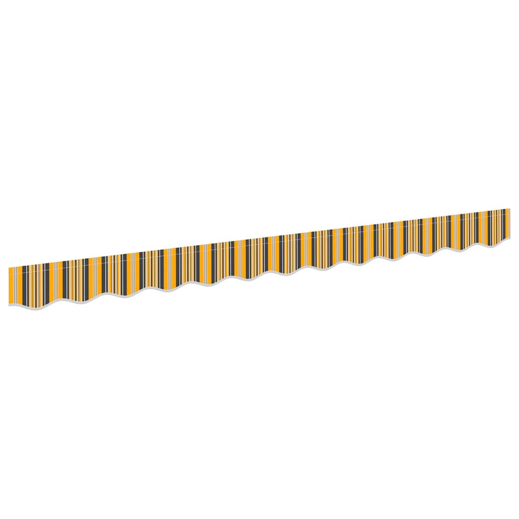 vidaXL Zamienna falbana do markizy do 2,5 m Pomarańczowo-czarne pasy