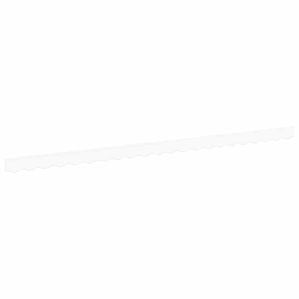 vidaXL Wymiana falbany markizy Biały 480 x 20 cm Poliester