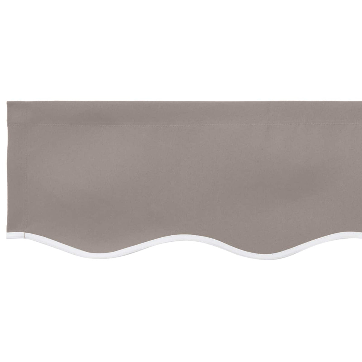 vidaXL Zamienna falbana do markizy do 2,5 m jasnoszary Poliester