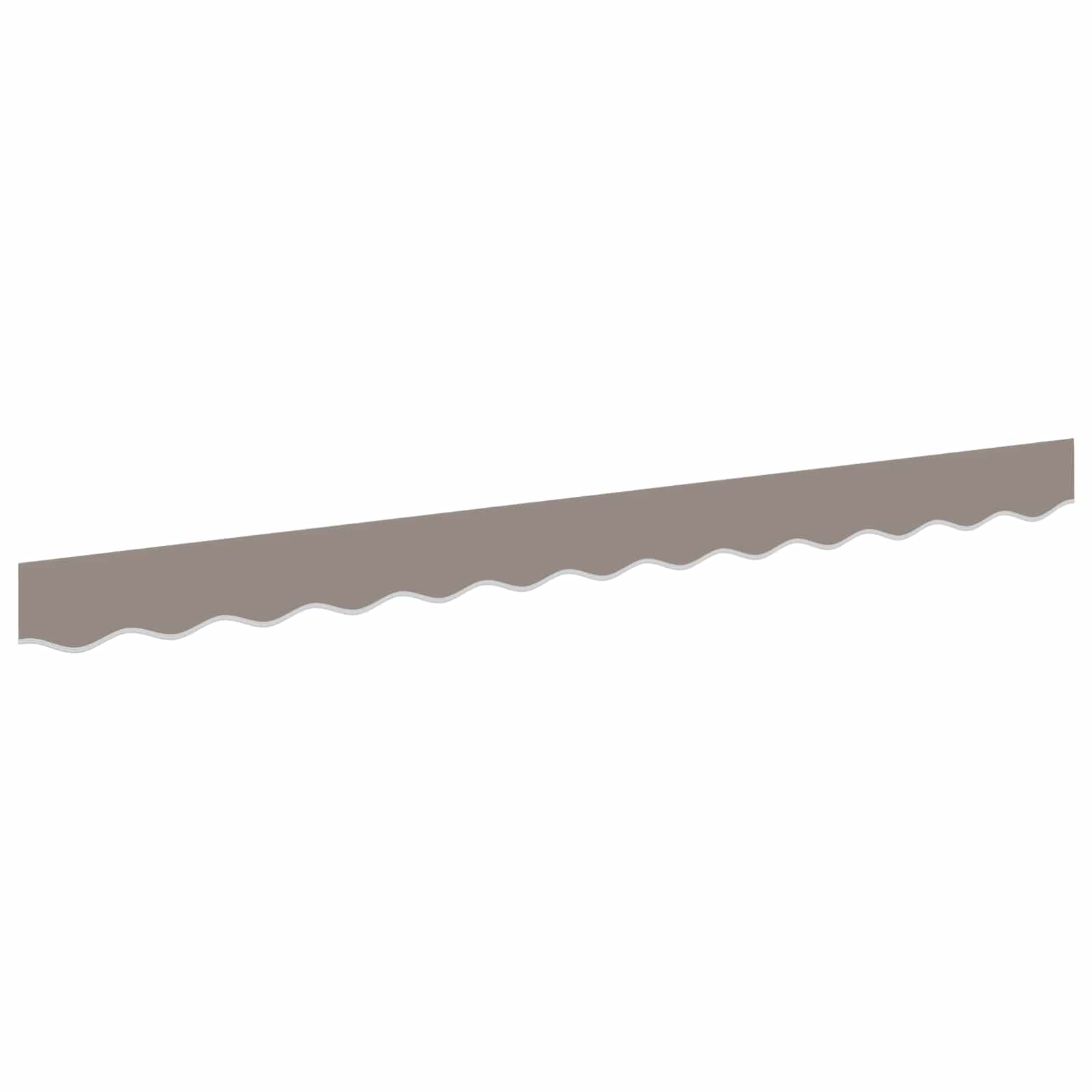 vidaXL Zamienna falbana do markizy do 2,5 m jasnoszary Poliester