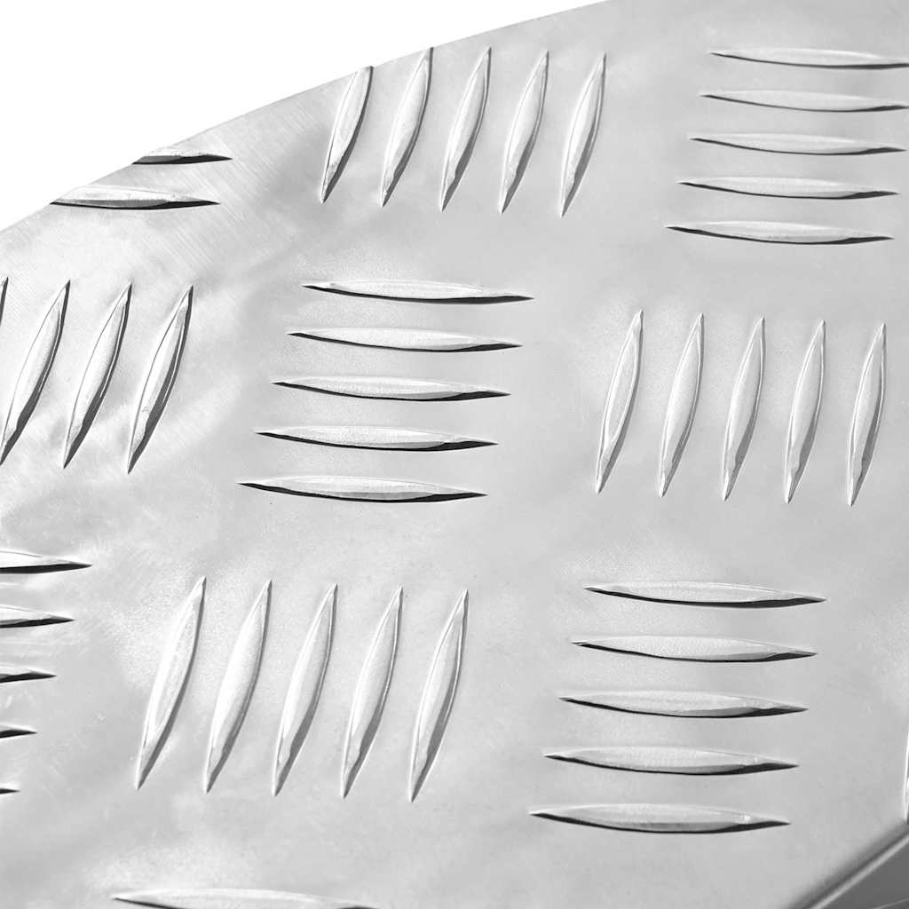 vidaXL Stopień Półksiężyc 15 pcs Srebrny 60 x 18 x 2,5 cm Aluminium