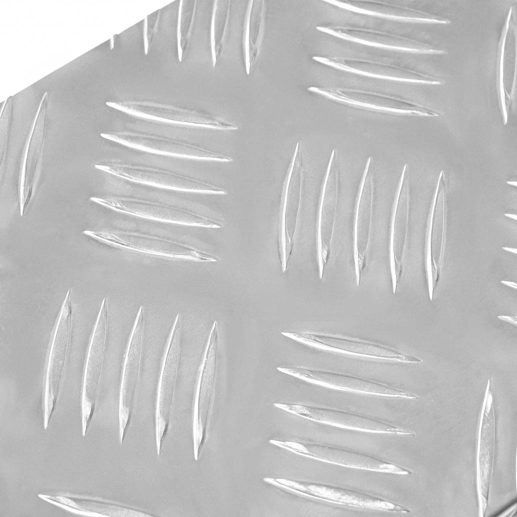vidaXL Stopień Prostokątny 5 pcs Srebrny 60 x 18 x 2,5 cm Aluminium
