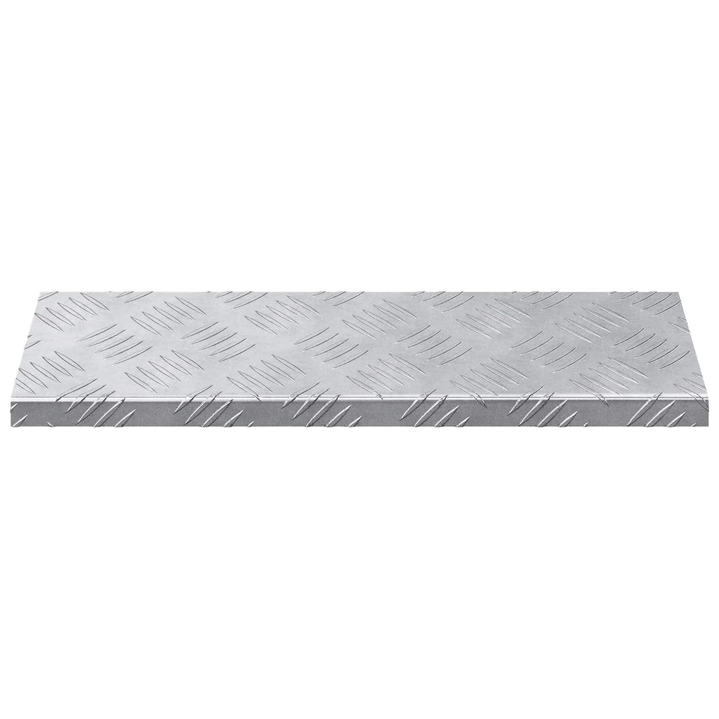 vidaXL Stopień Prostokątny 5 pcs Srebrny 60 x 18 x 2,5 cm Aluminium