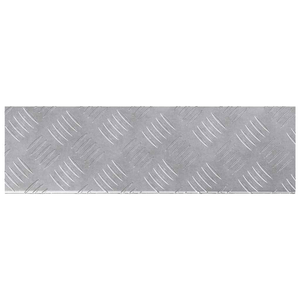 vidaXL Stopień Prostokątny 10 pcs Srebrny 60 x 18 x 2,5 cm Aluminium
