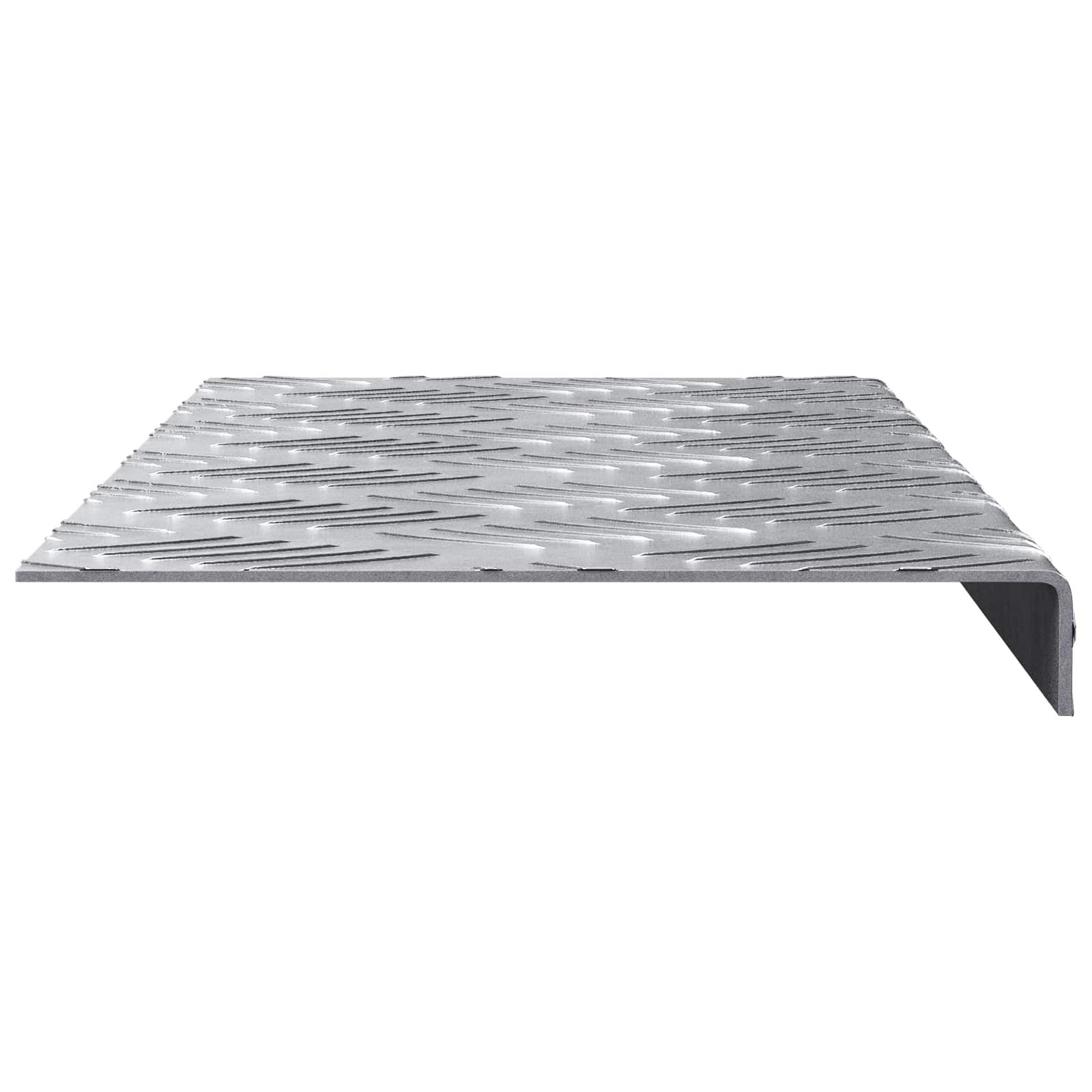 vidaXL Stopień Prostokątny 15 pcs Srebrny 60 x 18 x 2,5 cm Aluminium