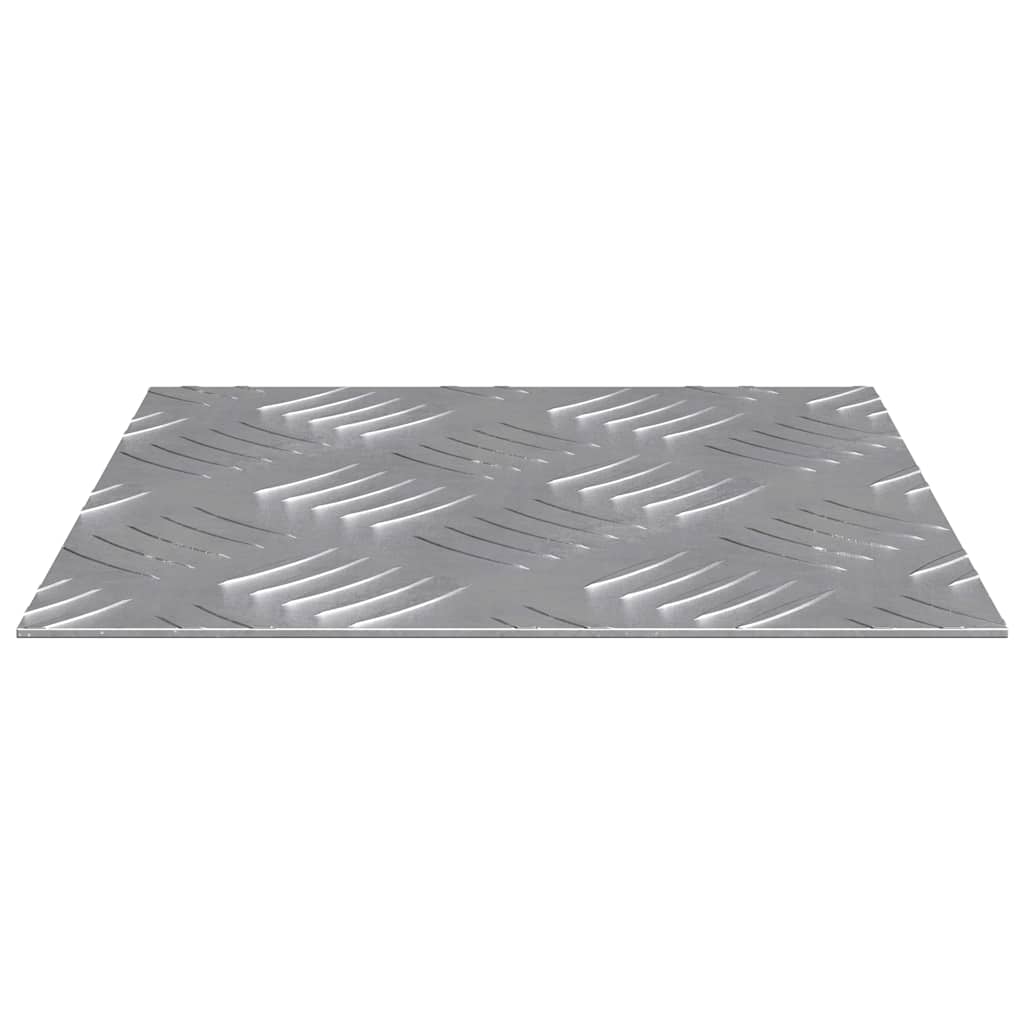vidaXL Stopień Kwadrat 2 pcs Srebrny 20 x 20 cm Aluminium
