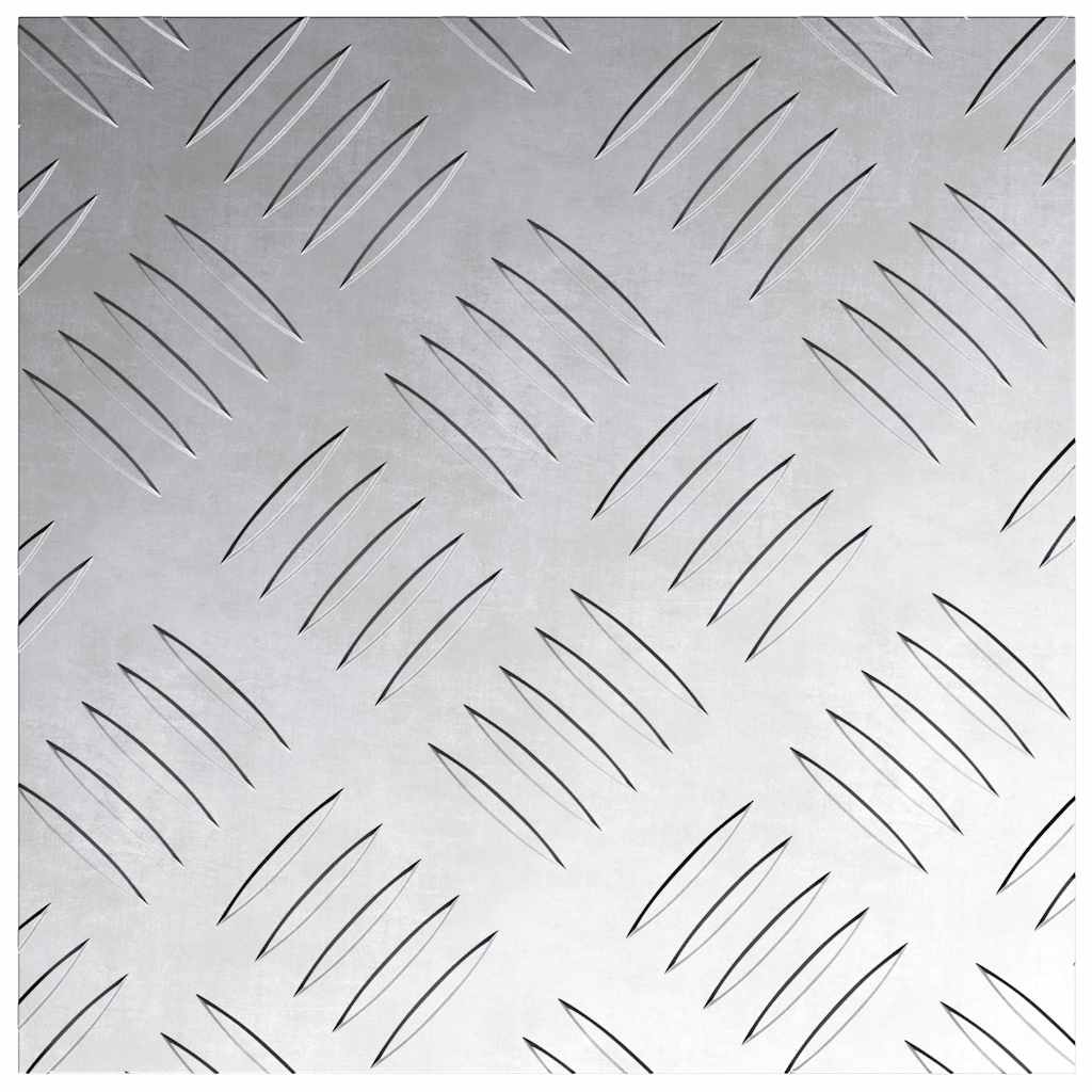 vidaXL Stopień Kwadrat 4 pcs Srebrny 20 x 20 cm Aluminium