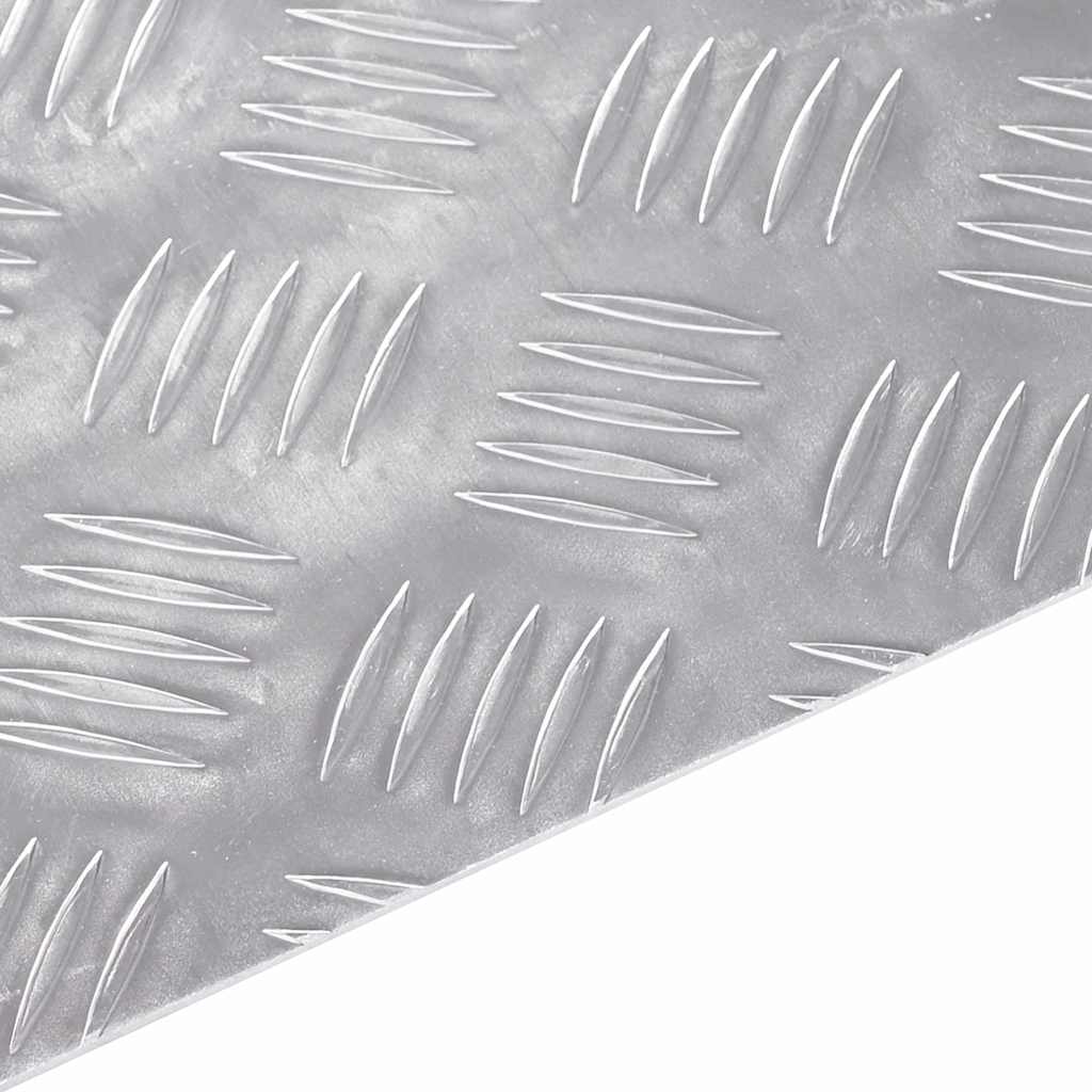 vidaXL Stopień Prostokątny 2 pcs Srebrny 30 x 20 cm Aluminium